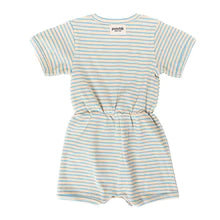 Load image into Gallery viewer, Ribbed Cotton Romper - Ocean Stripe
