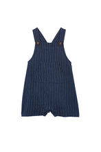 Load image into Gallery viewer, Navy Stripe Linen Overall
