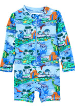 Load image into Gallery viewer, Dinosaur Long Sleeve Swimsuit
