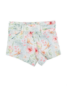 Budgie Blue Floral Shorts 2-7yrs