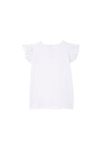 Load image into Gallery viewer, White Broderie Frill Tee
