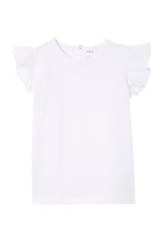Load image into Gallery viewer, White Broderie Frill Tee
