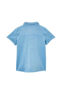 Blue Pique Shirt