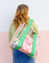 Load image into Gallery viewer, Pink &amp; Green Cheeky Tote Bag
