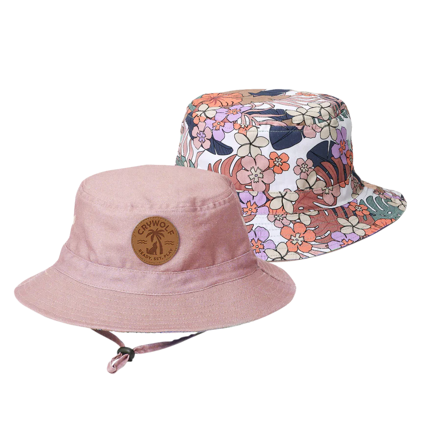 Reversible Bucket Hat - Tropical Floral