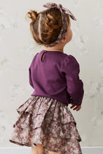 Load image into Gallery viewer, Organic Cotton Abbie Skirt - Pansy Floral Fawn
