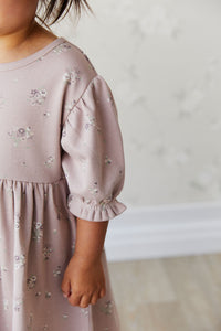 Organic Cotton Penny Dress - Lauren Floral Fawn