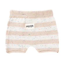 Load image into Gallery viewer, Cotton Shorts - Wheat Speckle Stripe Knit
