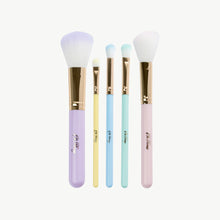 Load image into Gallery viewer, 5-Piece Rainbow Makeup Brush Set
