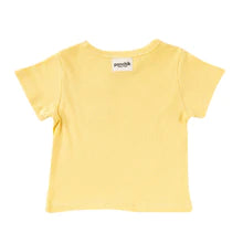 Load image into Gallery viewer, Ribbed Cotton T Shirt - Sunshine
