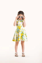 Load image into Gallery viewer, Yellow Roses Waisted Dress
