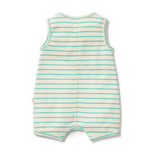 Load image into Gallery viewer, Petit Green Organic Henley Growsuit
