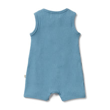 Load image into Gallery viewer, Sky Blue Organic Rib Growsuit
