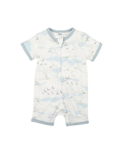 Load image into Gallery viewer, Calvin SS Zip Romper
