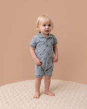 Load image into Gallery viewer, Atticus Kangaroo Embroidered Polo Romper
