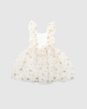 Load image into Gallery viewer, BEBE PARTY GLITTER STAR DRESS 3-7YRS
