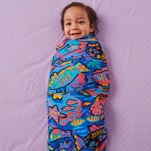 Load image into Gallery viewer, Kip&amp;Co X Ken Done Tropical Fish Bamboo Swaddle One Size
