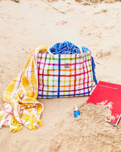 Load image into Gallery viewer, Picnic Check Beach Bag
