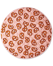 Load image into Gallery viewer, Pretzels Pink Quilted Baby Play Mat
