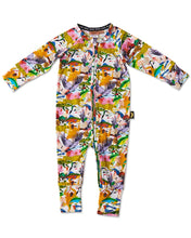 Load image into Gallery viewer, All Creatures Great &amp; Small Organic LS Zip Romper
