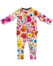 Load image into Gallery viewer, Field Of Dreams In Colour LS Zip Romper

