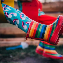 Load image into Gallery viewer, Kids Rubber Gumboots - Rainbow
