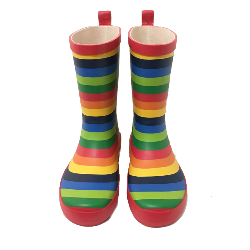 Kids Rubber Gumboots - Rainbow