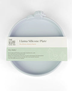 Llama Silicone Plate (Duck Egg Blue)