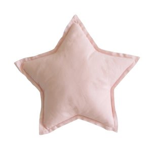Linen Star Pillow - Pink