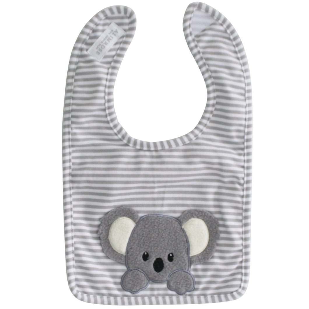 Baby Koala Bib - Grey