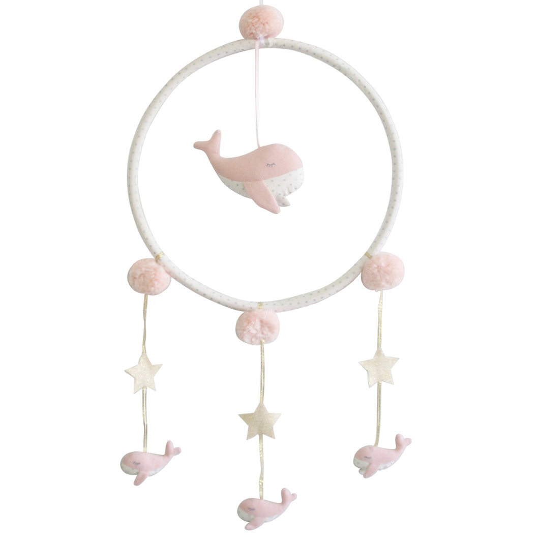 Whimsy Whale Mobile - Pink