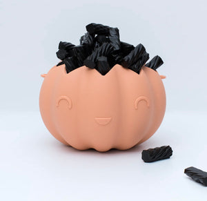 Halloween Bucket in Dark Peach - The cute Halloween sidekick to comfortably hold your loot