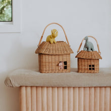 Load image into Gallery viewer, Rattan Hutch Small Basket - Natural
